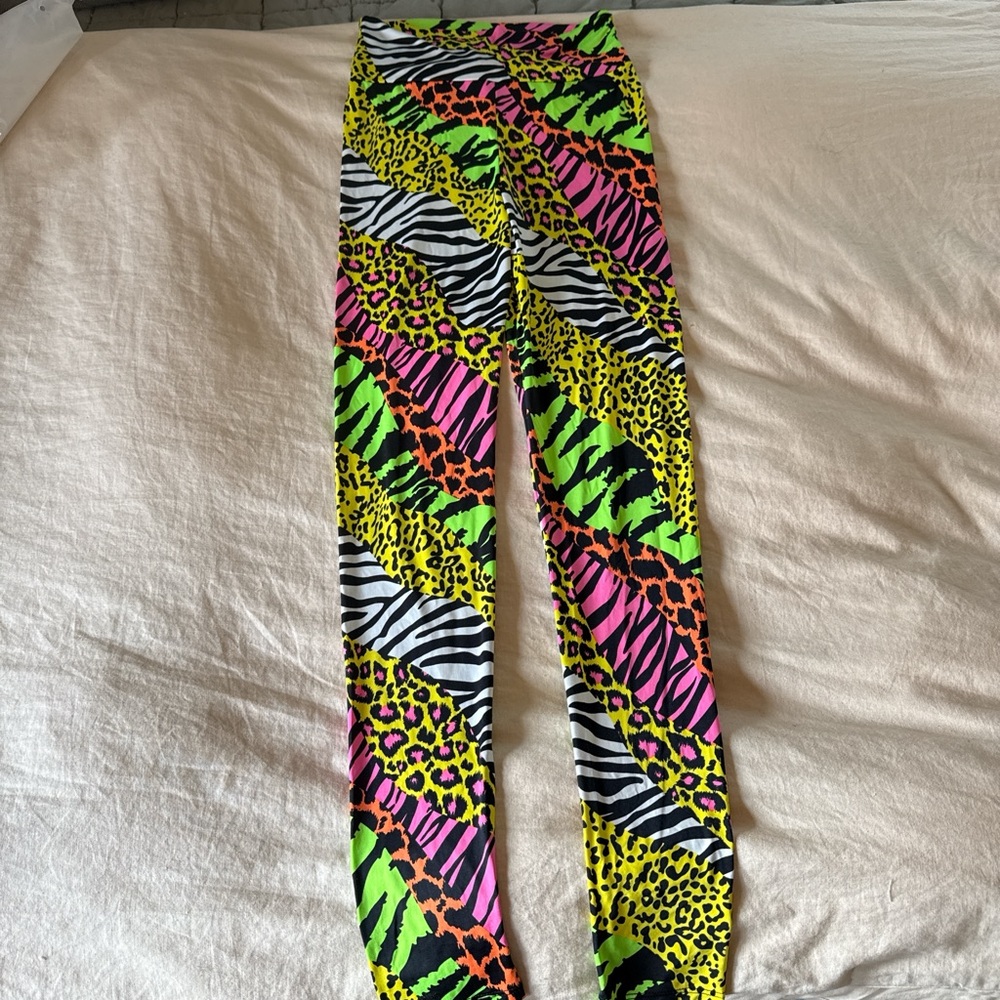 Vibrant Multicolor Patterned Leggings